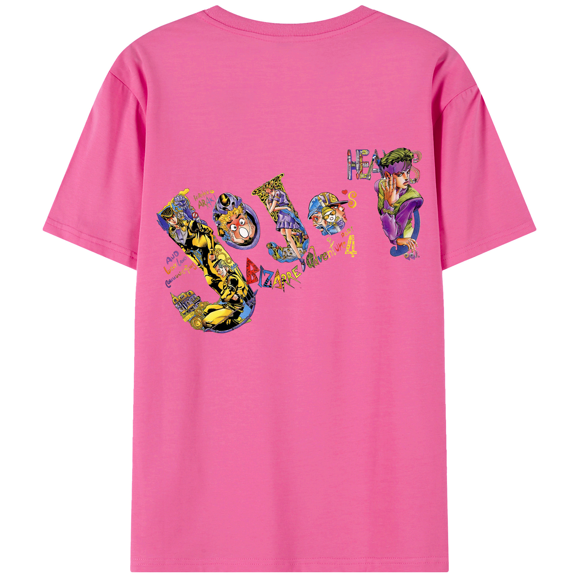 （画像用） ジョジョの奇妙な冒険 JoJo's Bizarre Adventure レディース半袖Tシャツ(バックプリント)